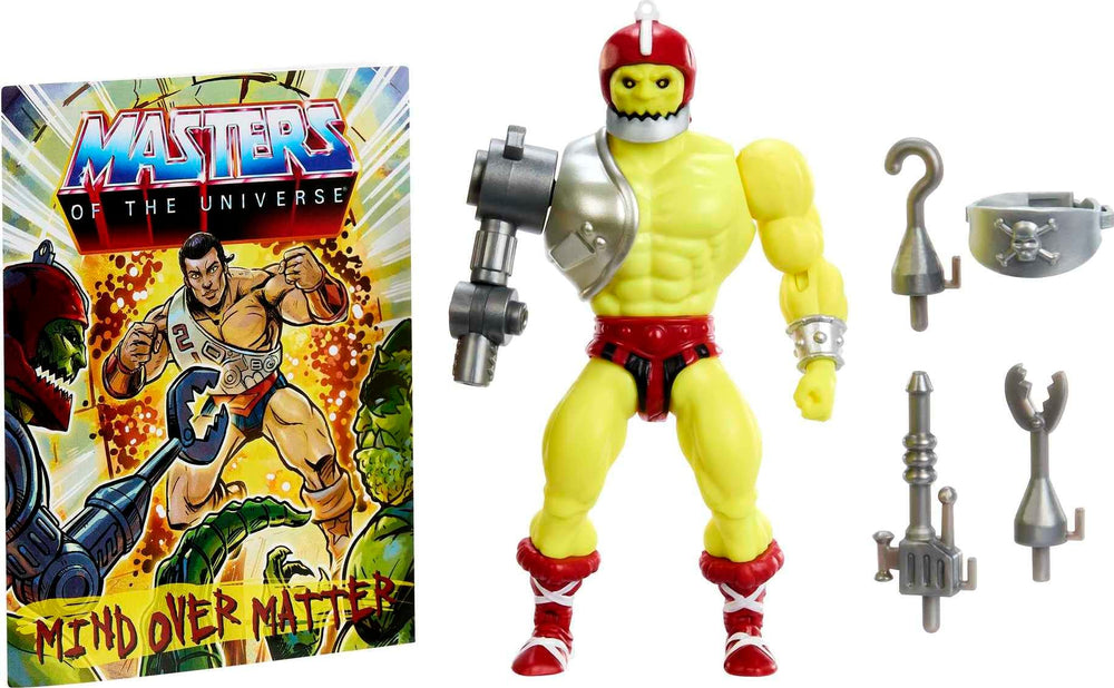 Mattel Trap Jaw action figure posed for dynamic battle scenes and imaginative play.