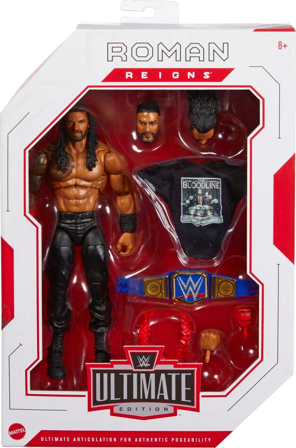 Mattel 6-inch scale figure with 30+ articulation for dynamic play and display.