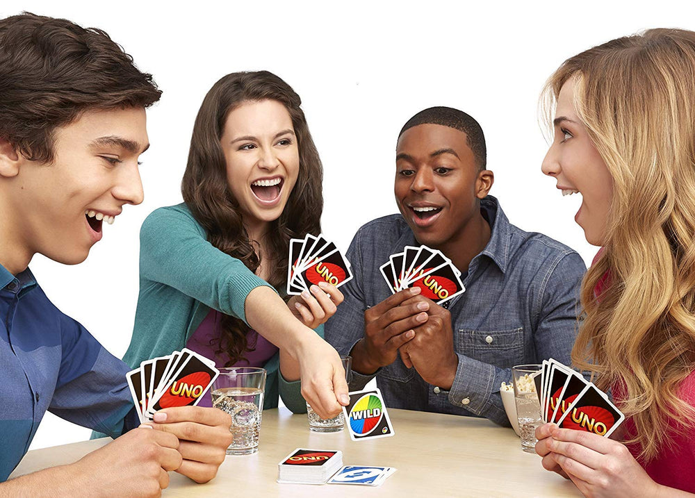 Mattel UNO bundle for game-night setup with friends.