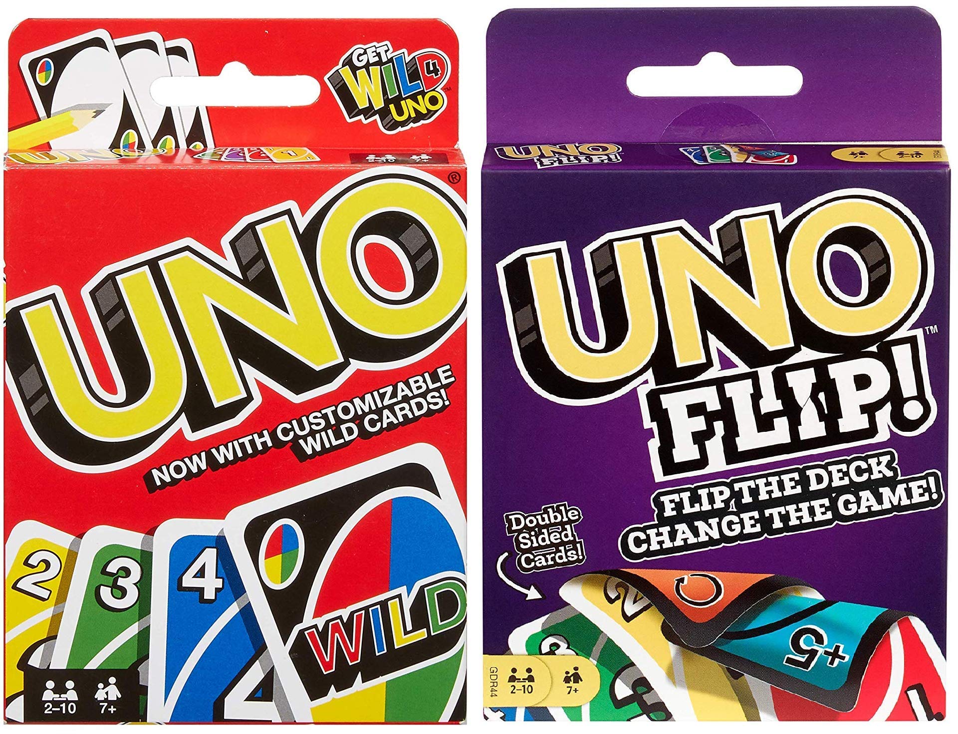 Mattel UNO Original bundle front view for family game nights.