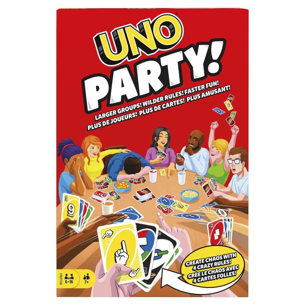 Mattel UNO Party colorful cards deck ready for a vibrant group game night