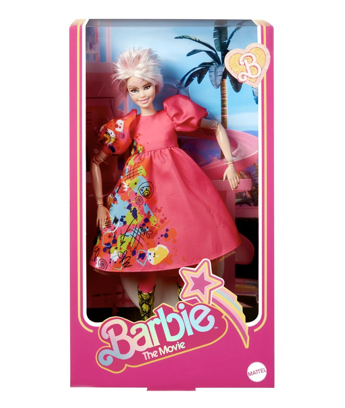Mattel Weird Barbie Movie doll front view for display and imaginative play.