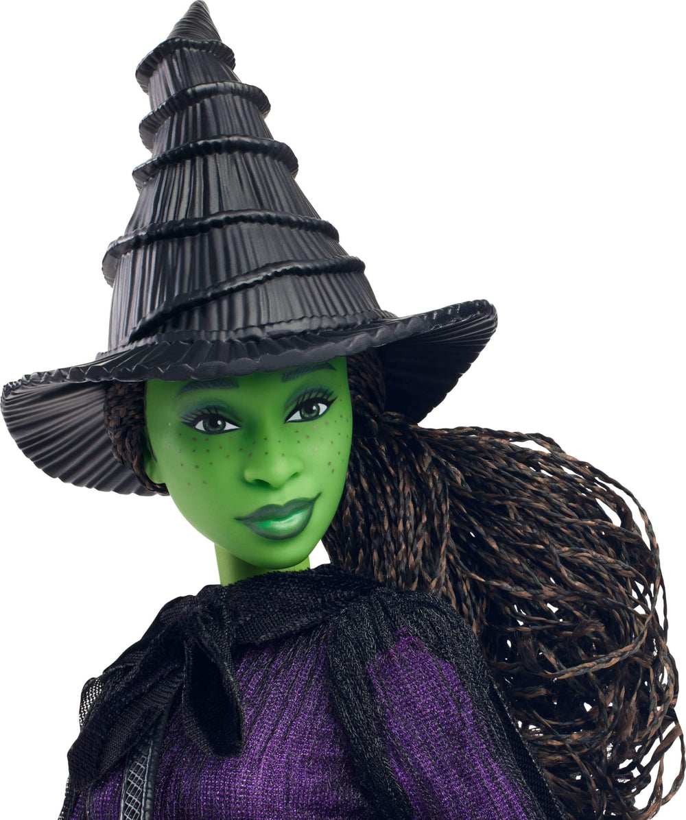 Mattel Wicked Elphaba iconic hat, broom and satchel for story-ready accessories