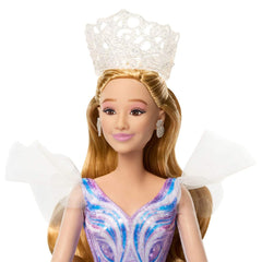 Mattel Wicked Glinda 11 points of articulation enable dynamic poses.