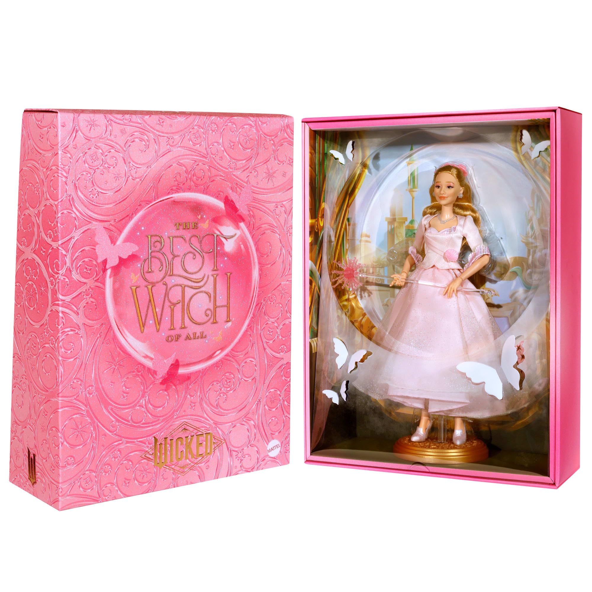 Mattel Wicked Glinda 11 points of articulation enables posing.
