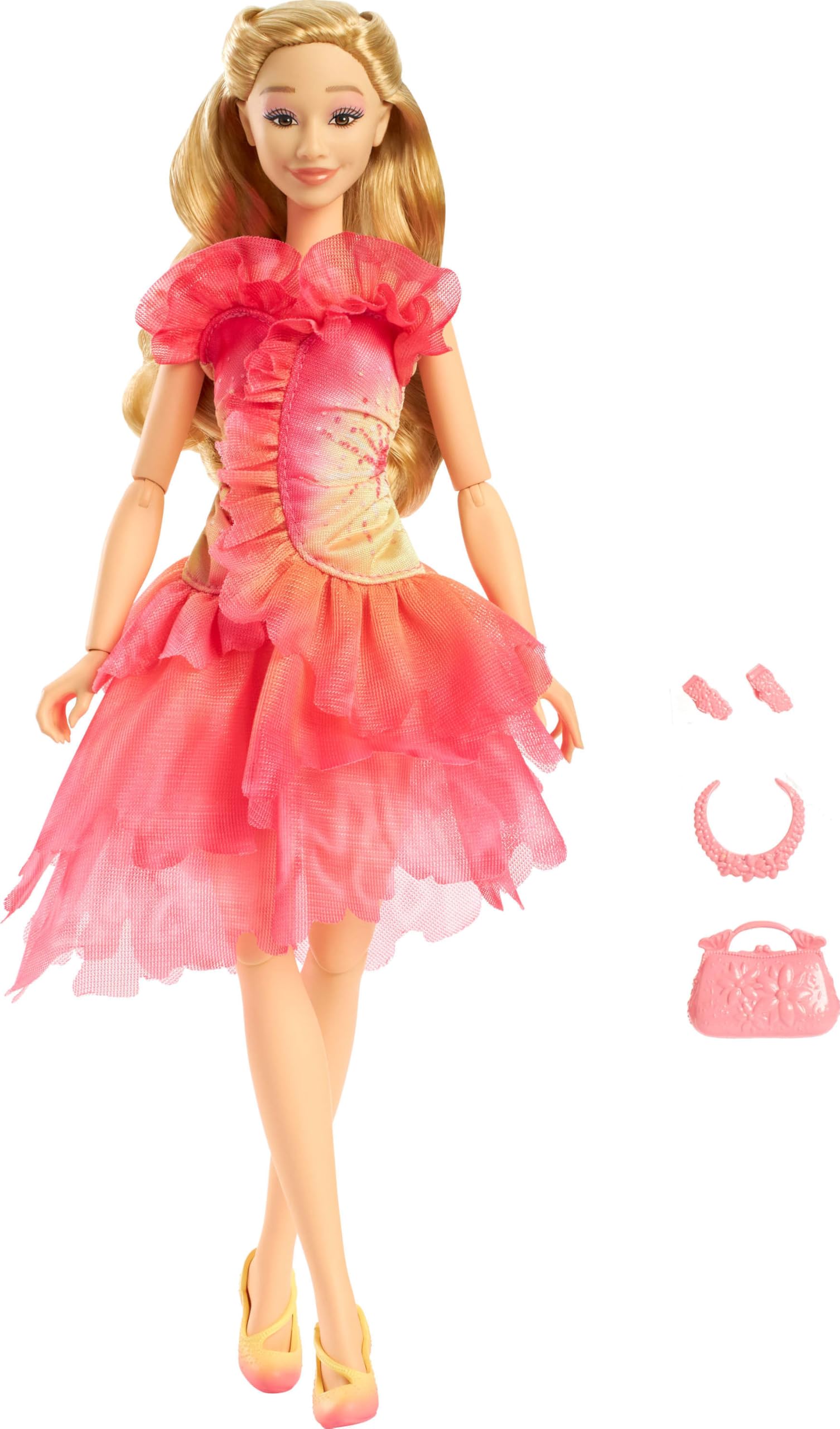 Mattel Wicked Glinda hairclips help style her iconic blonde hair.