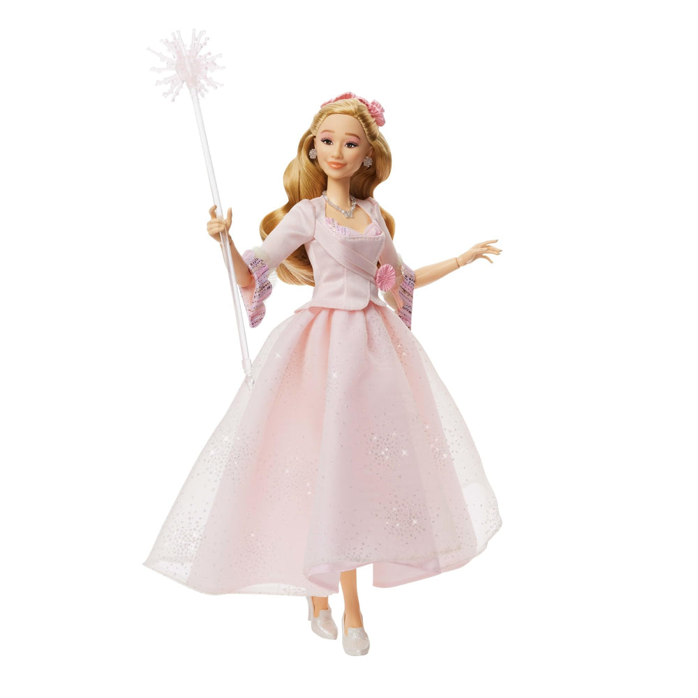 Mattel Wicked Glinda long blonde hair with curls.
