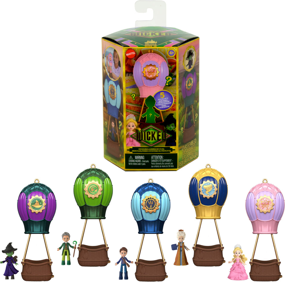 Mattel Wicked Ozian Balloons Reveal balloon halves open to reveal Elphaba, sparking imaginative play.