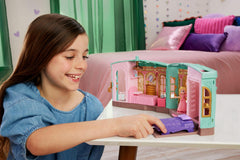 Mattel Wicked chandelier swing feature adds dynamic action for Glinda.