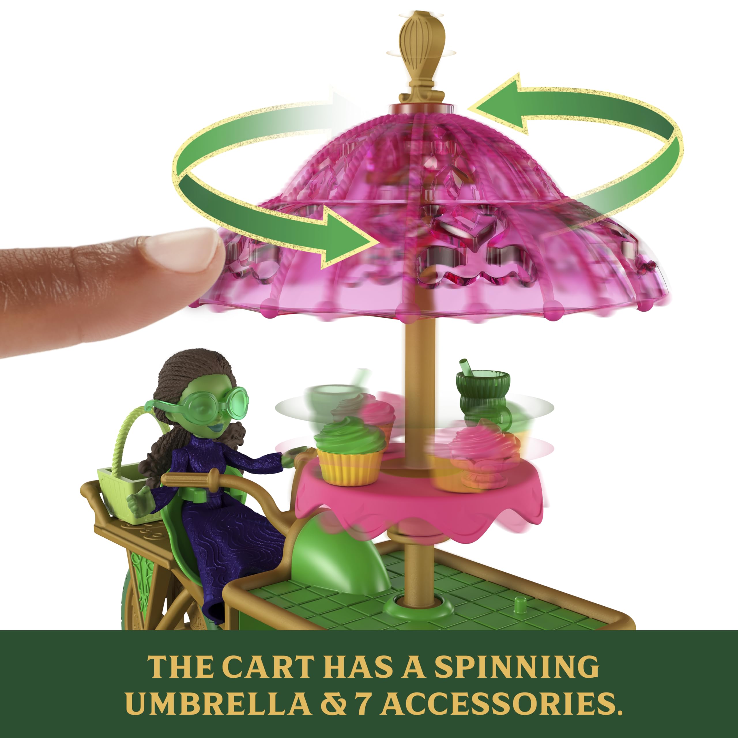 Mattel Wicked umbrella spins to boost pretend play