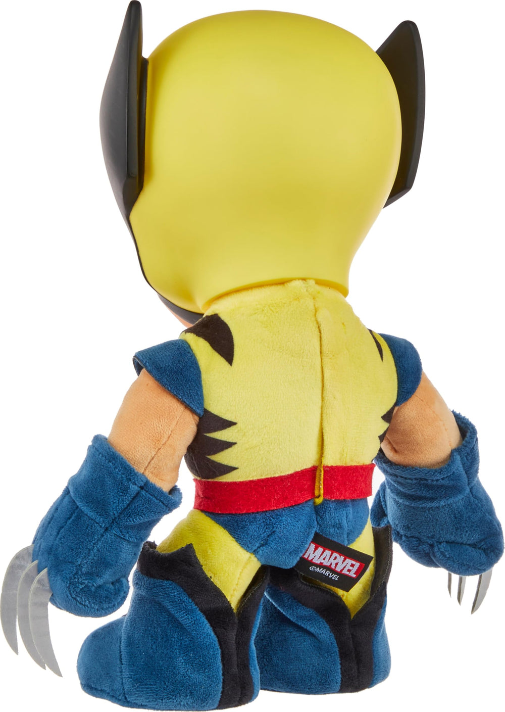 Mattel Wolverine plush with soft body and detailed claws for gentle, collectible cuddles.