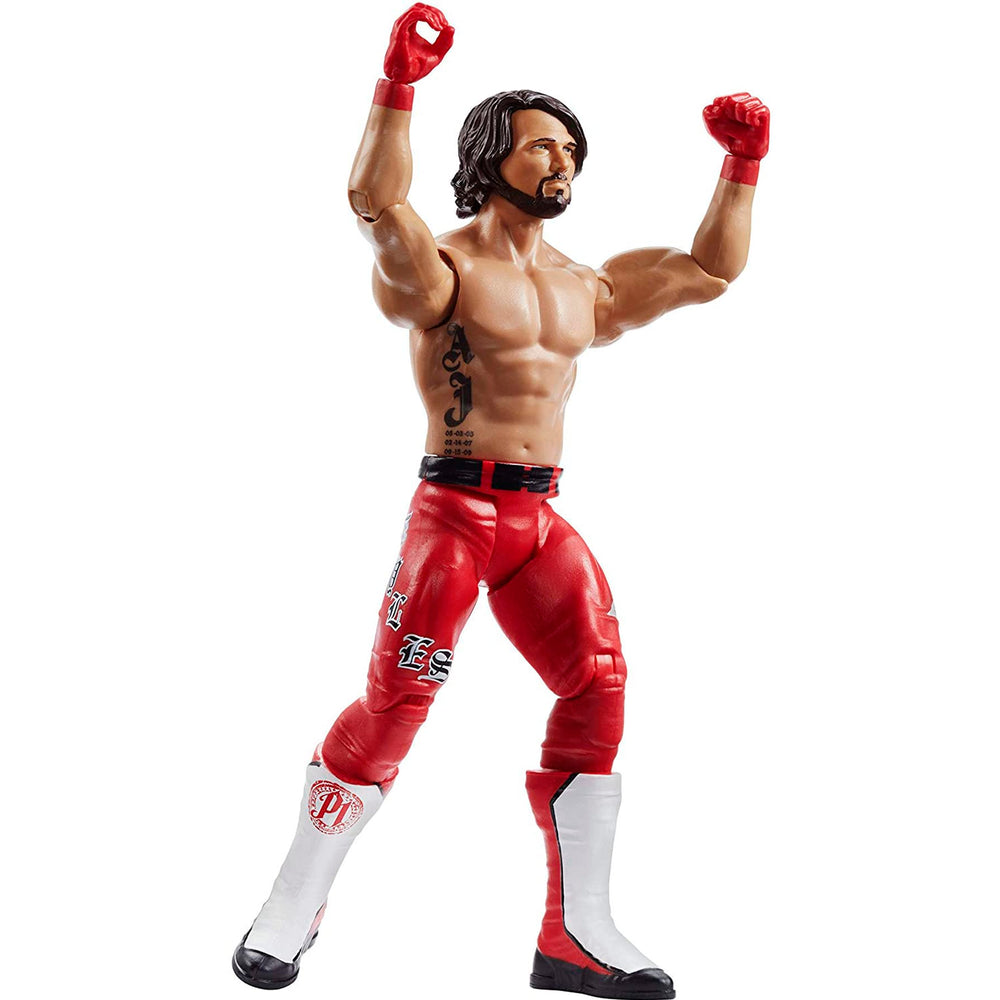 Mattel WWE AJ Styles compatible with other figures for battles.