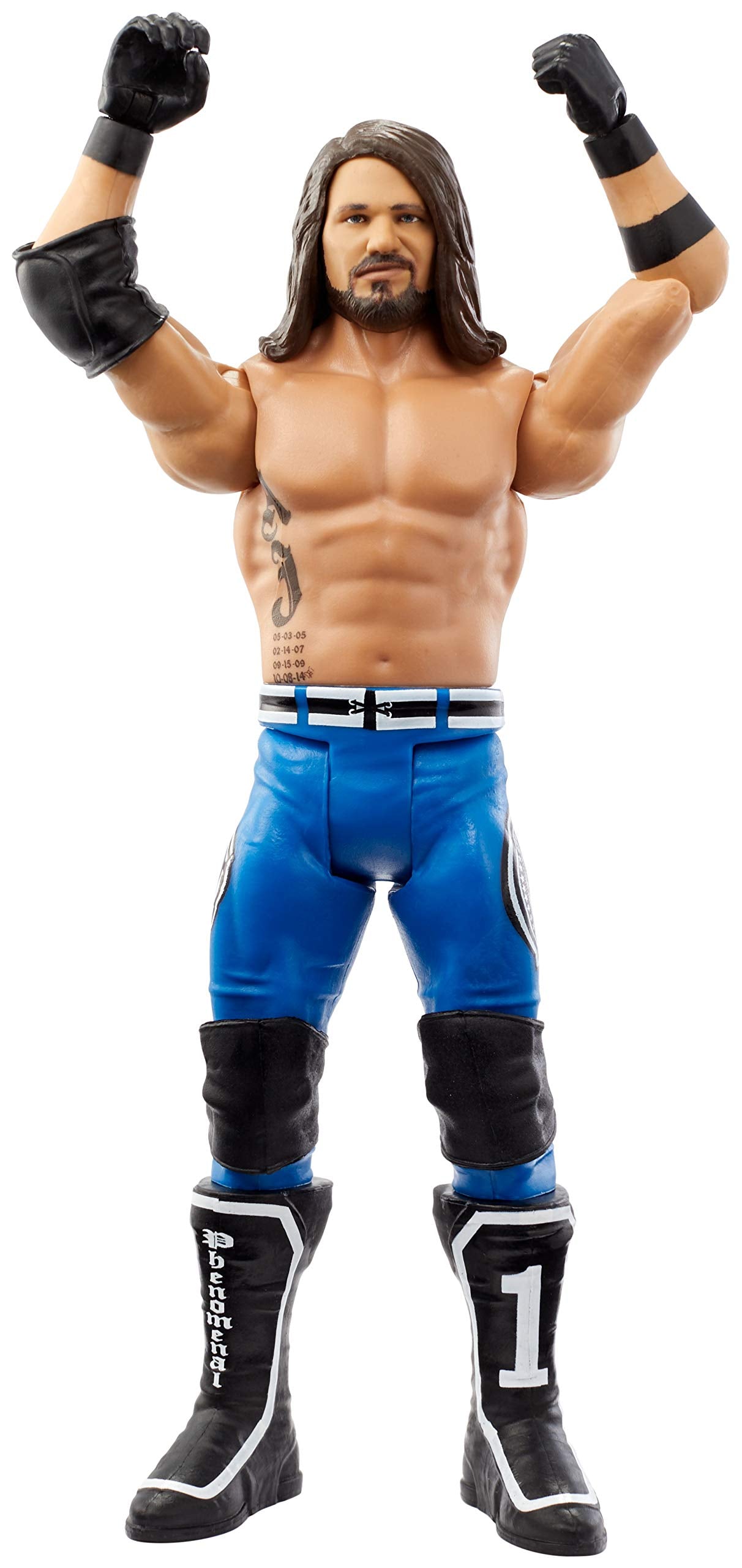 Mattel WWE AJ Styles superstar-scale figure for action poses.