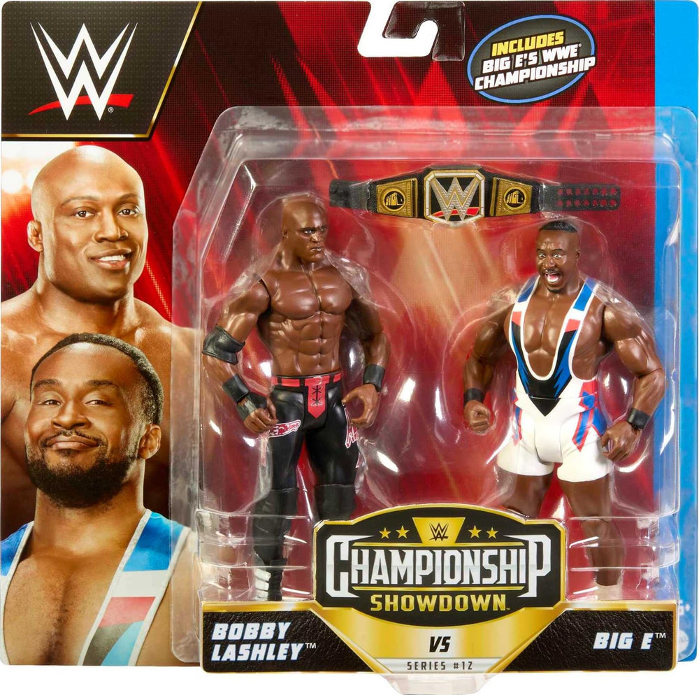 Mattel WWE Big E vs Lashley figures show articulation for posing