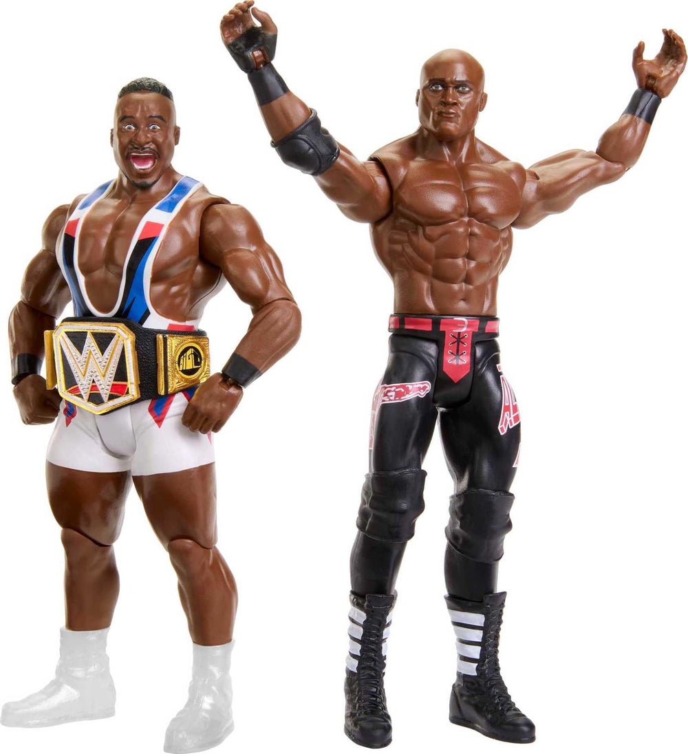 Mattel WWE TrueFX detail on Big E and Lashley figures