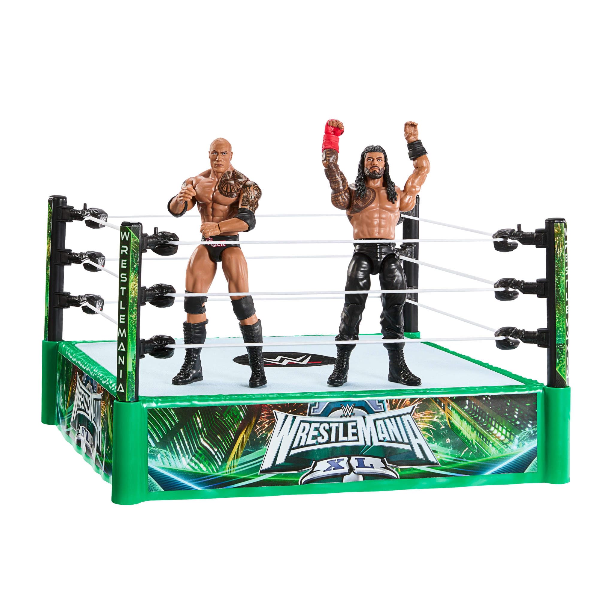 Mattel WWE Bloodline Roman Reigns figure captures signature moves