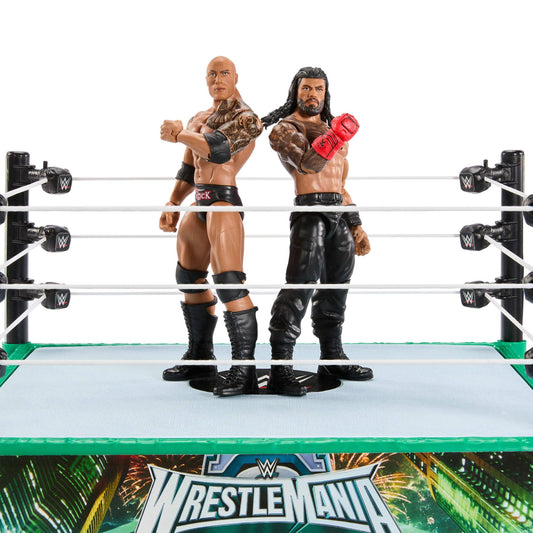Mattel WWE Bloodline The Rock figure in 6-inch scale for action poses