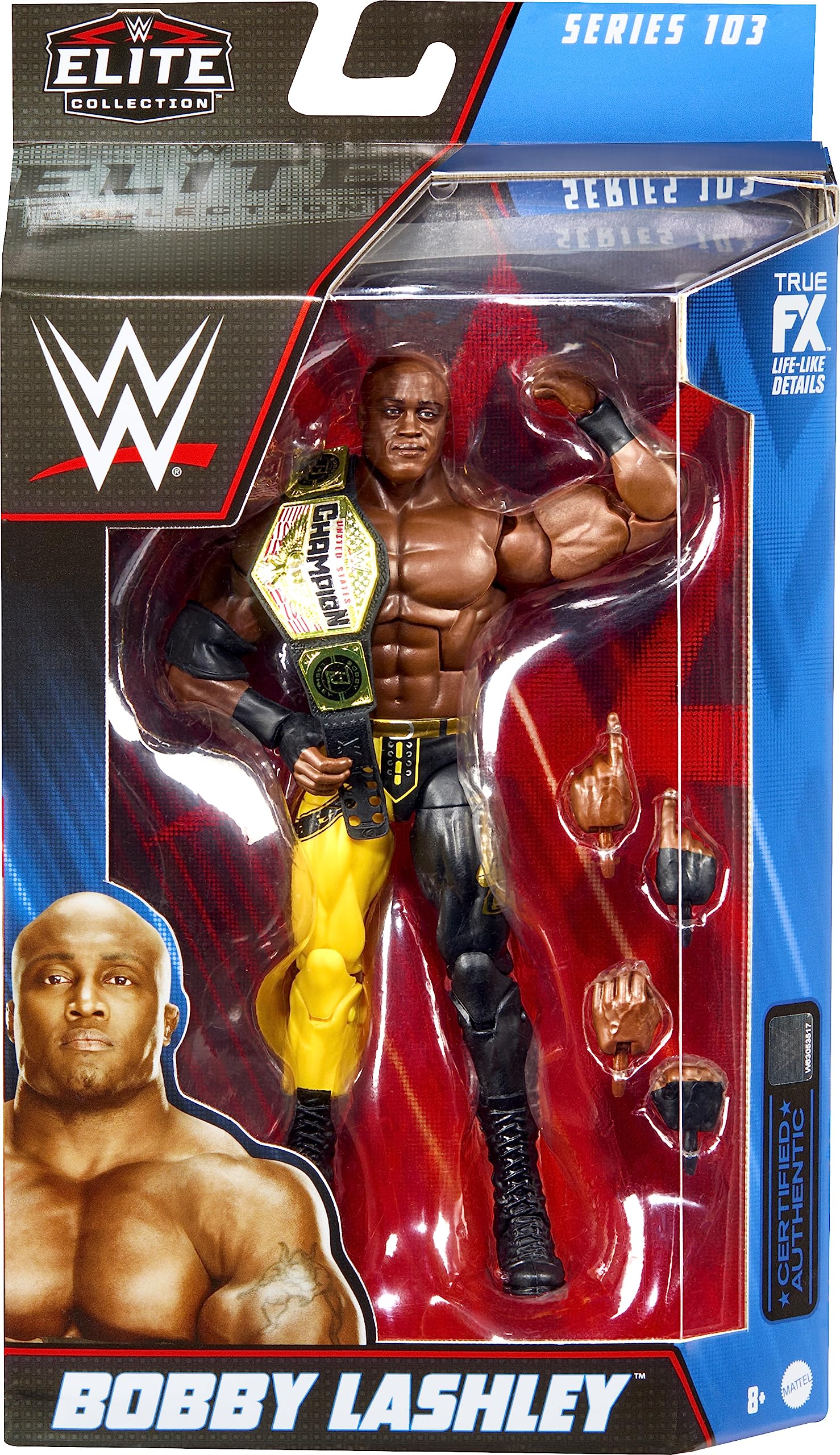 Mattel WWE Bobby Lashley Elite packaging display ready for gifting