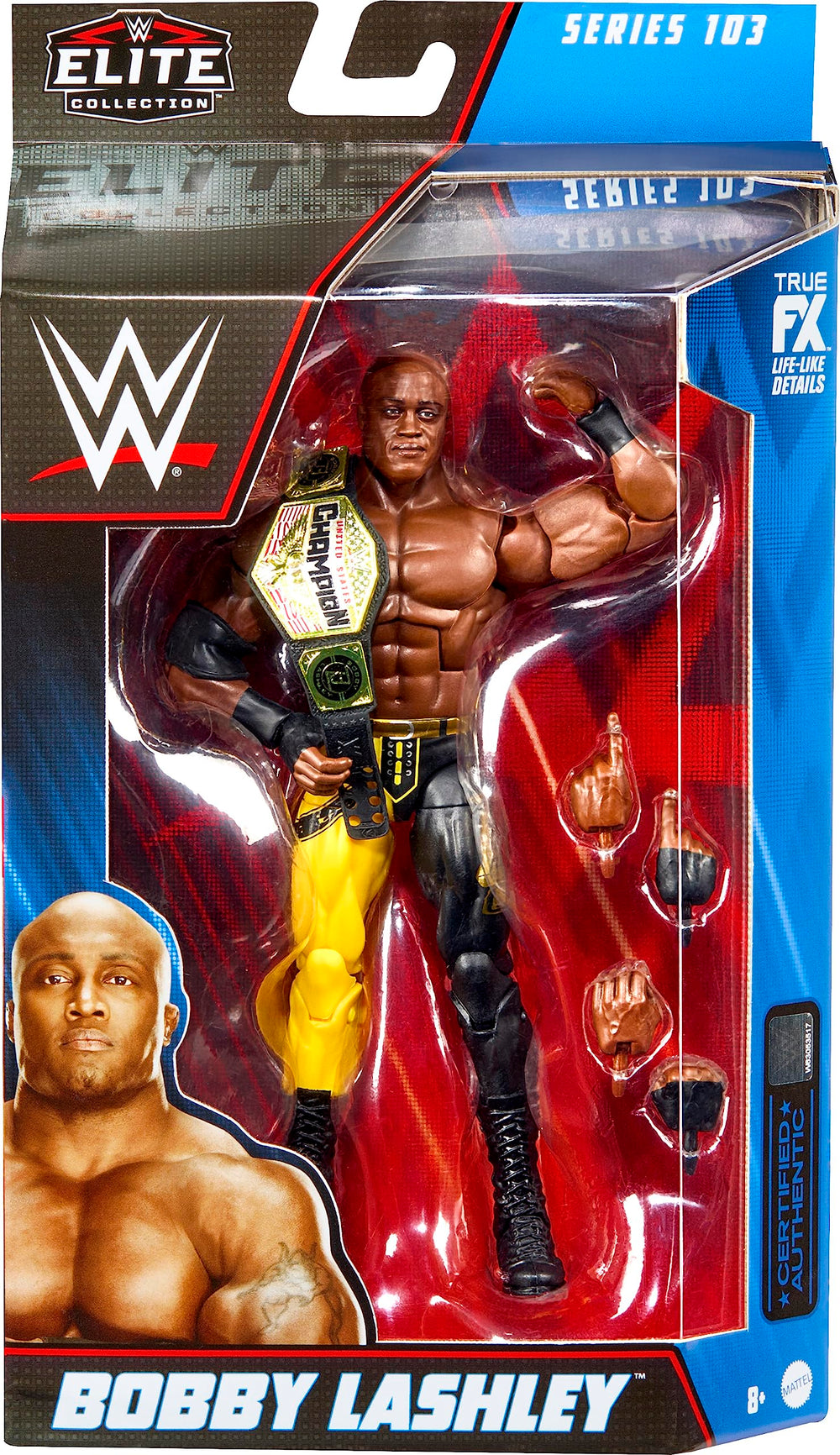 Mattel WWE Bobby Lashley Elite packaging display ready for gifting