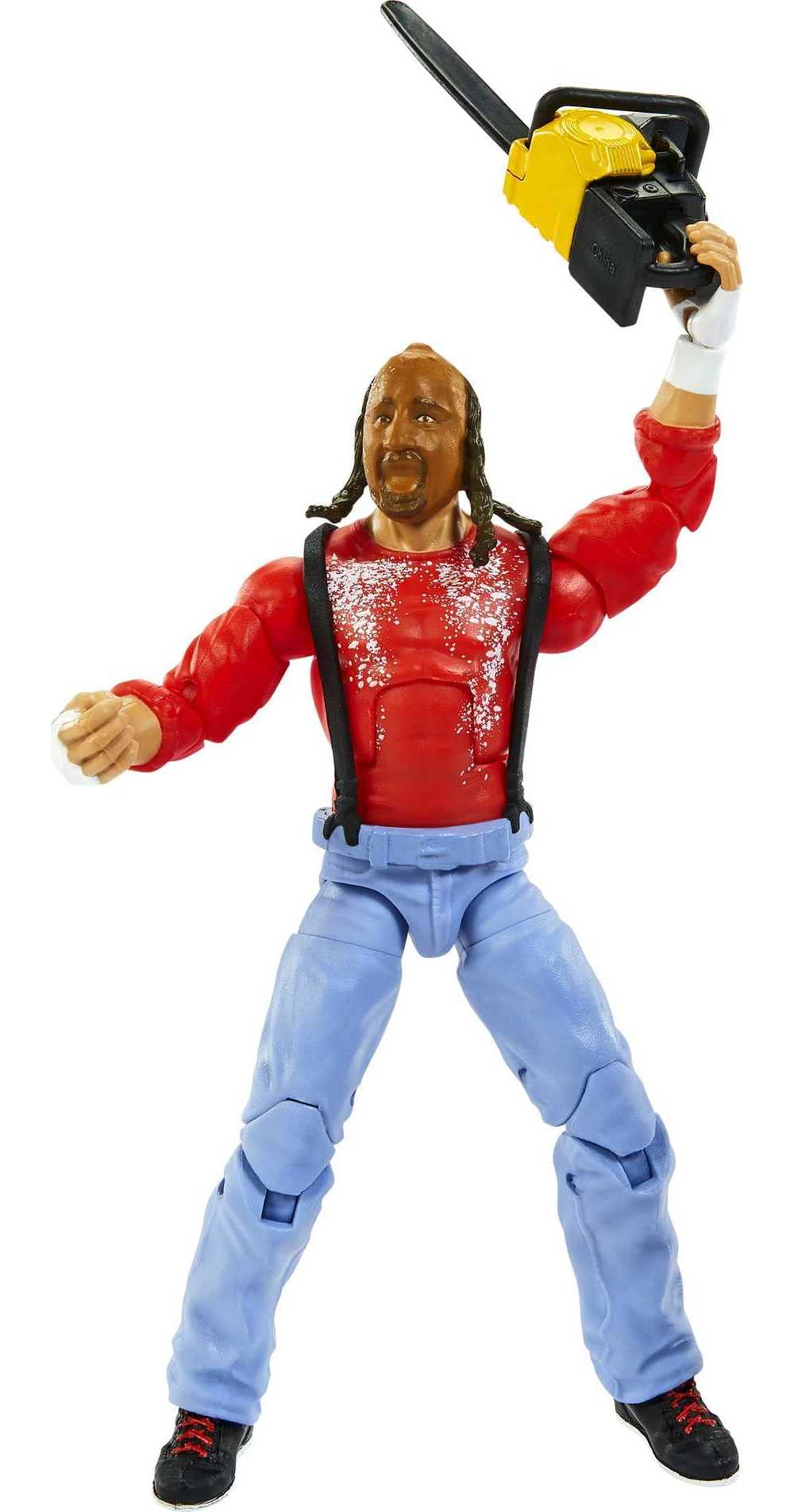 Mattel WWE Chainsaw Charlie Elite accessories enable dynamic in-ring poses