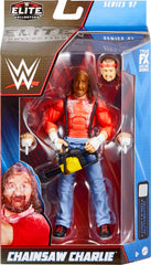 Mattel WWE Chainsaw Charlie Elite collectible action figure for fans and collectors