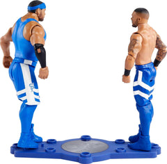 Mattel WWE Championship base and stands enhance diorama-style setups