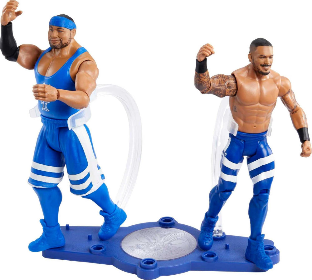 Mattel WWE Championship Showdown Montez Ford figure front view for collectible display