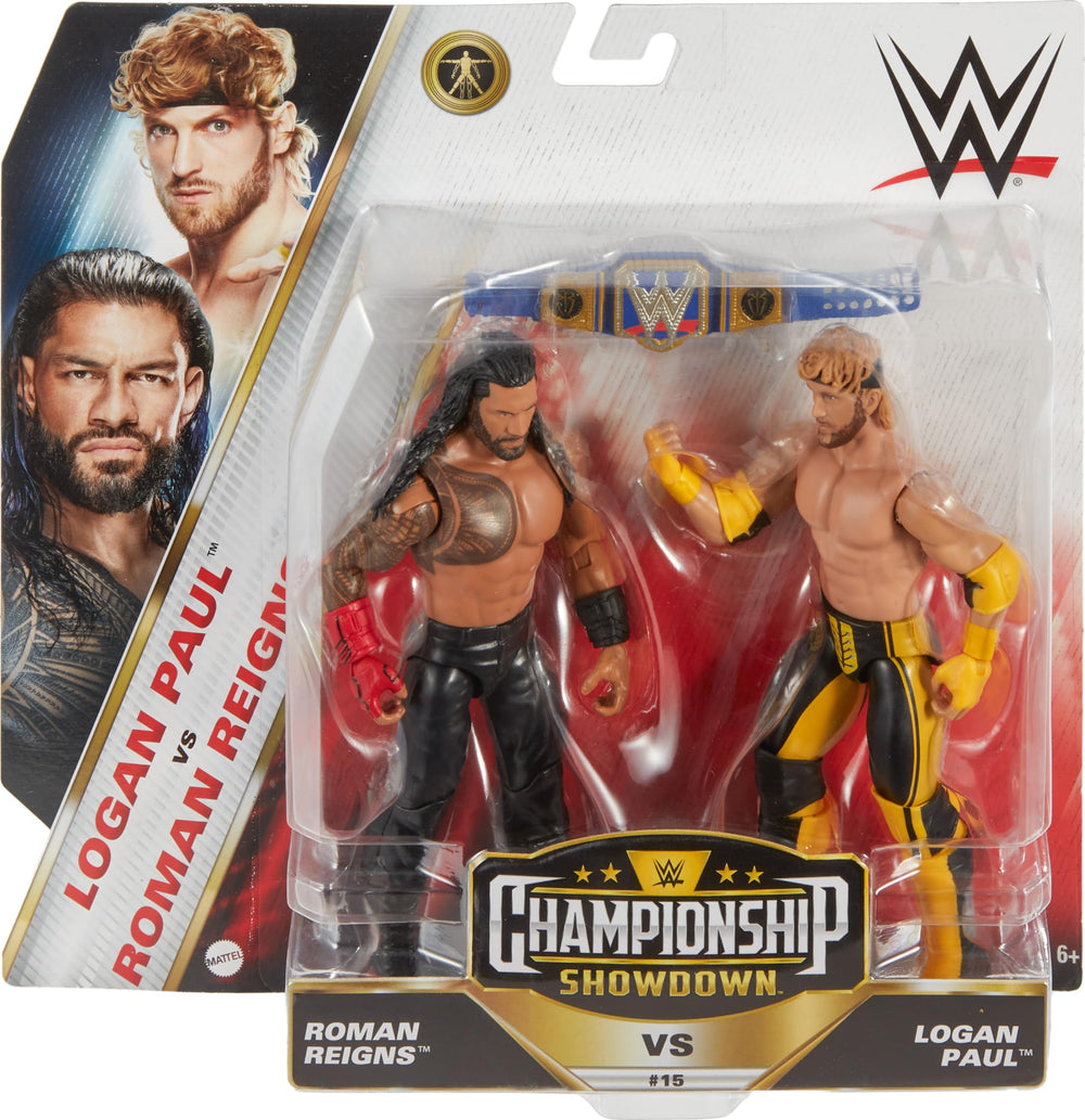 Roman Reigns figure with authentic ring gear for dynamic play