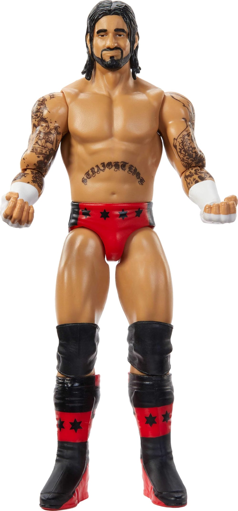 Mattel Cm Punk ring-gear-detail captures authentic attire for immersive display