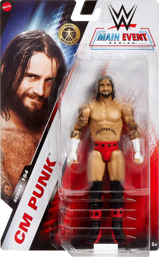 Mattel Cm Punk TrueFX face detail for lifelike expression and collector appeal