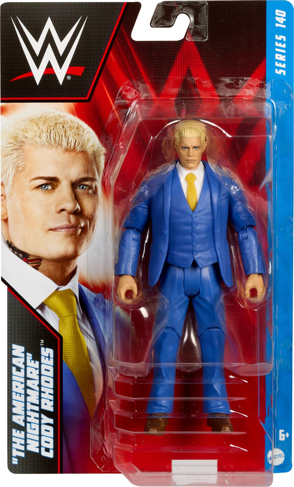 Cody Rhodes action figure showing 10-point articulation for dynamic poses.