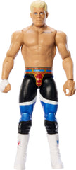 Mattel WWE Cody Rhodes action figure front view with authentic ring gear for display