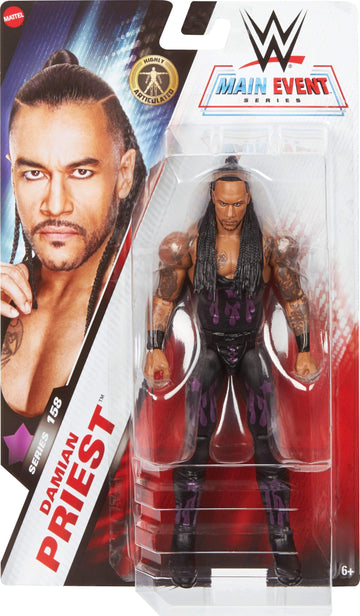 Mattel WWE Damian Priest figure articulation highlights for dynamic poses
