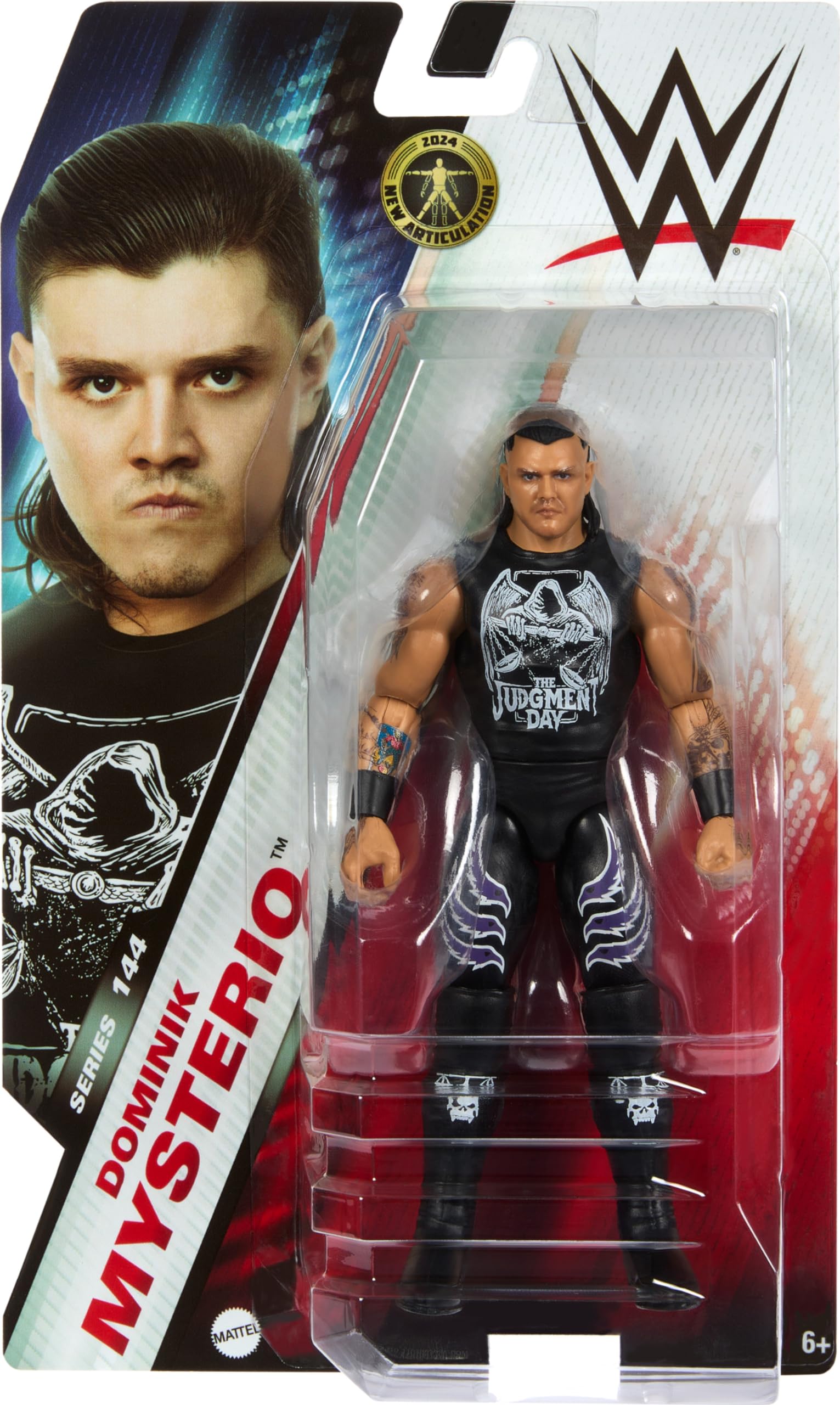 Mattel WWE Dominik Mysterio figure TrueFX face detail enhances realism