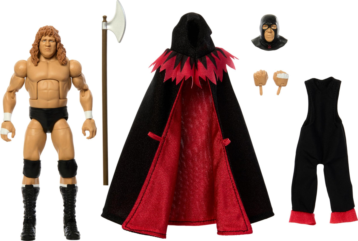 Mattel WWE Elite 108 Terry Gordon front view for display-ready posing.