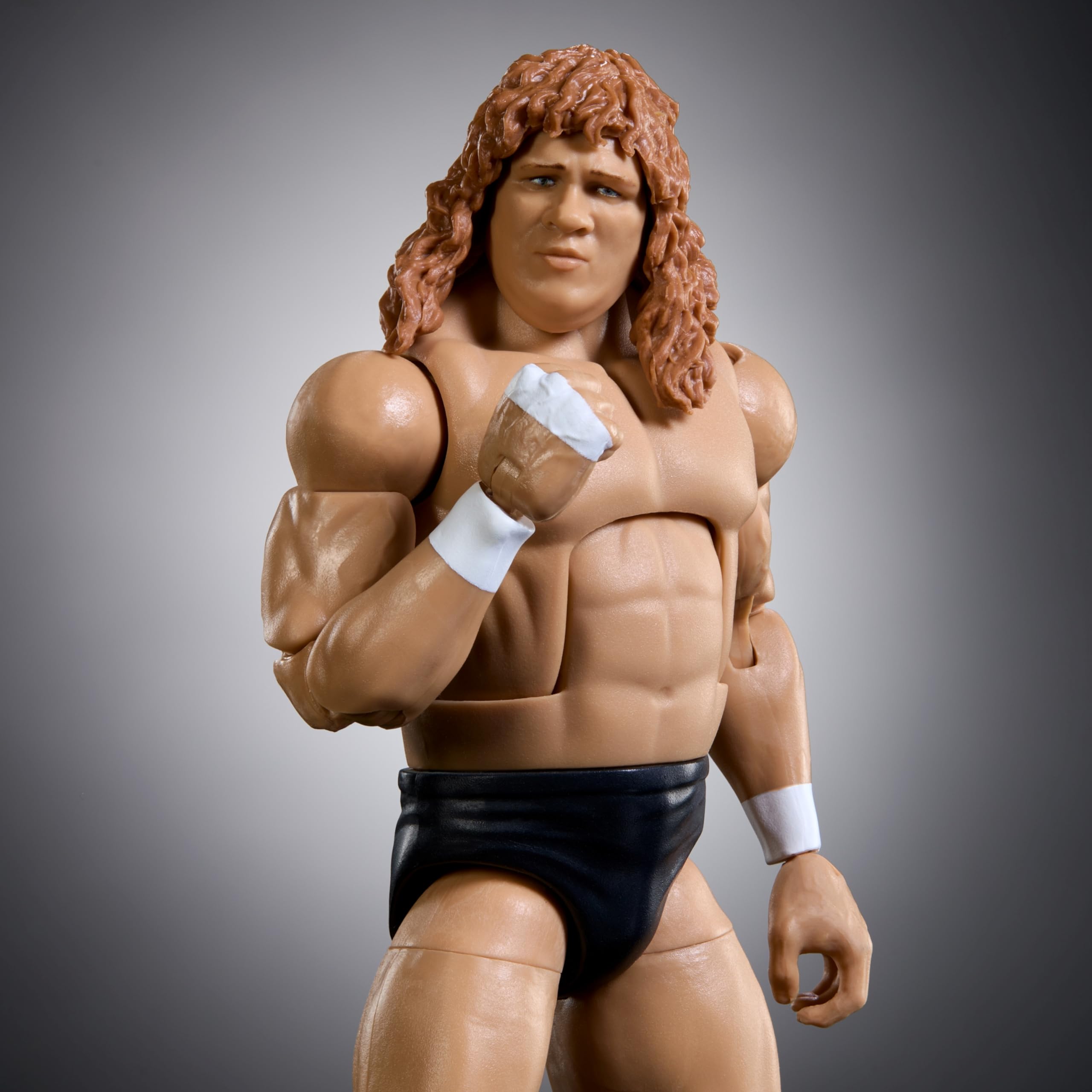 Mattel WWE Elite 108 Terry Gordon swappable hands enabling versatile play.