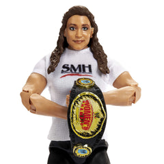 Stephanie McMahon figure with accessories to recreate entrances and looks.