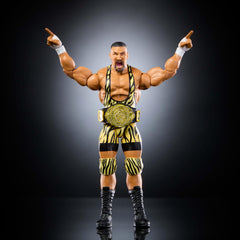 Mattel WWE Elite Bron Breaker with swappable hands for versatile action scenes.