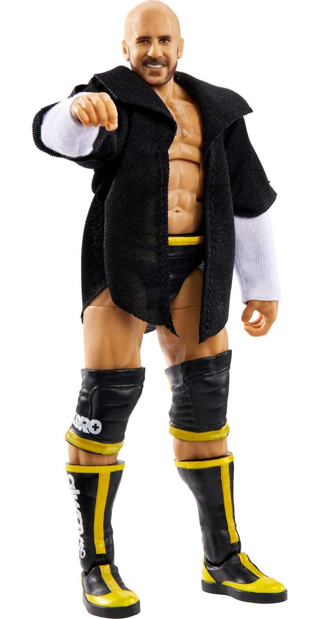 Mattel WWE Cesaro Elite action figure front view with TrueFX detailing for lifelike texture