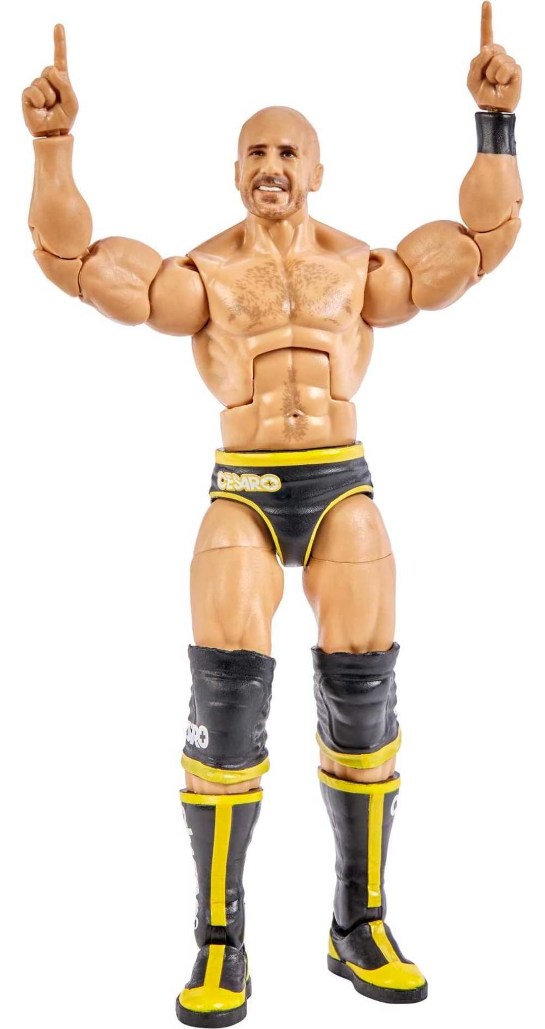 Mattel Cesaro Elite close-up highlighting lifelike textures and premium paint
