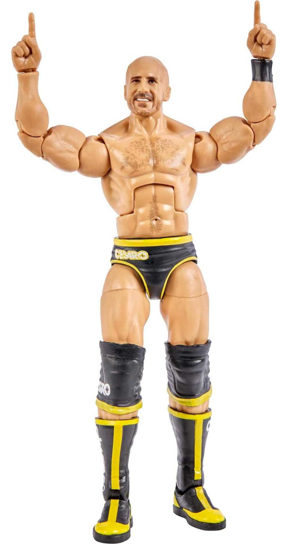 Mattel Cesaro Elite close-up highlighting lifelike textures and premium paint