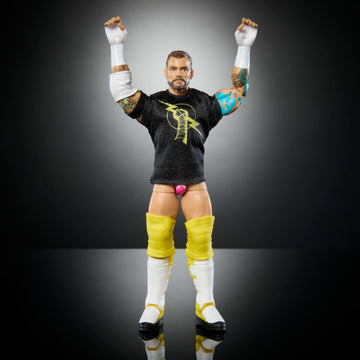 Mattel WWE Elite CM Punk figure in dynamic pose ready for action.