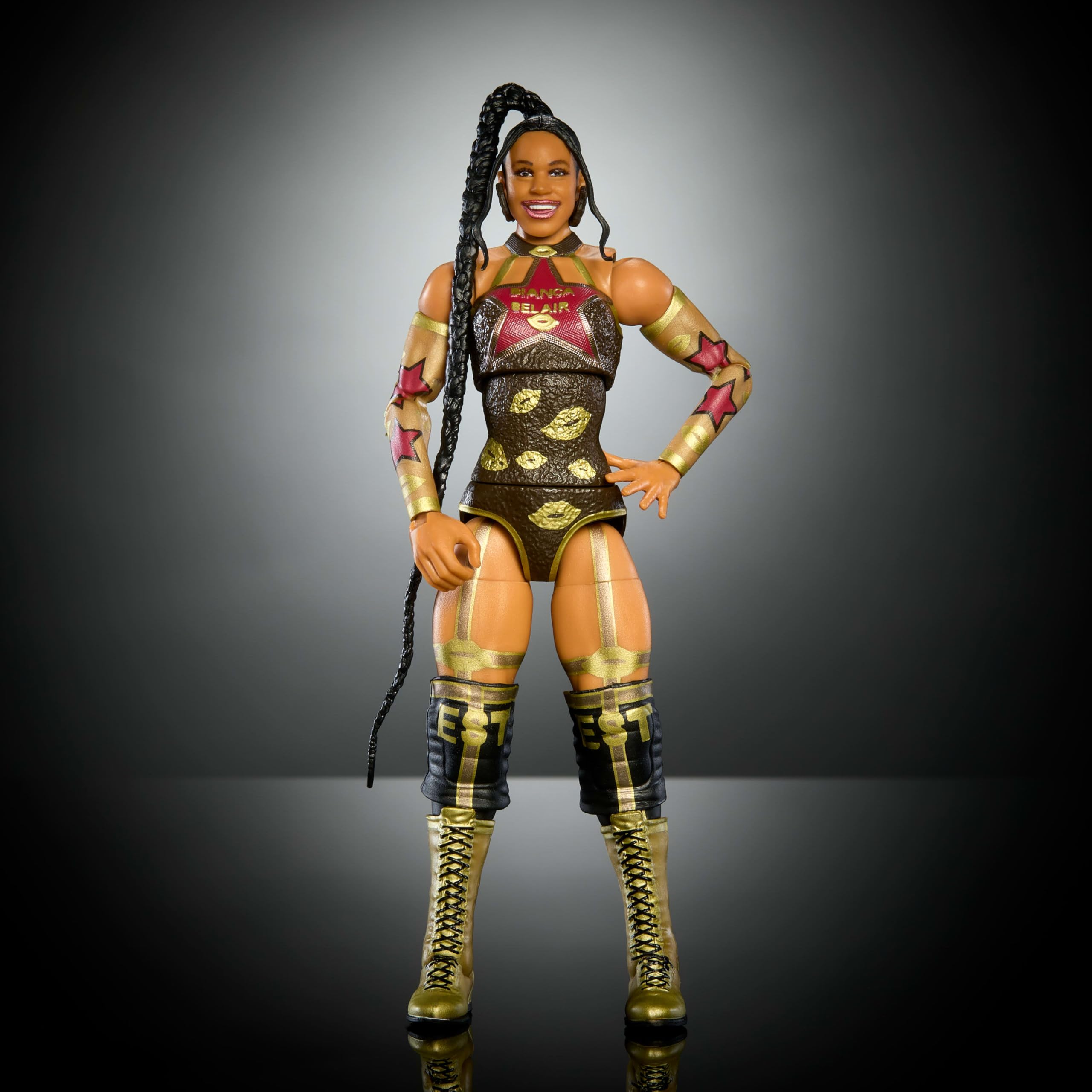 Mattel WWE Elite Build-A-Figure parts enabling collectors to assemble a new figure.
