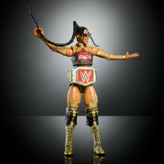 Mattel WWE Elite TrueFX face detail for lifelike display.
