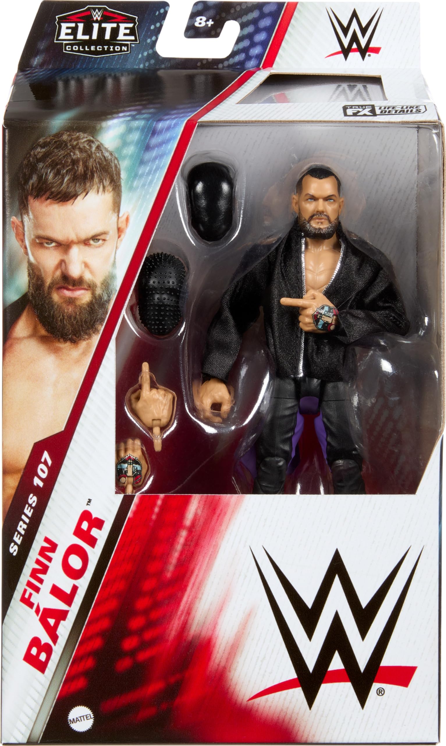 Finn Balor figure with 25-point articulation for dynamic posing and action.