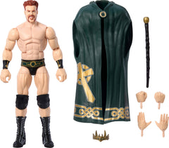 Mattel WWE Elite King Sheamus face sculpt detail for display realism