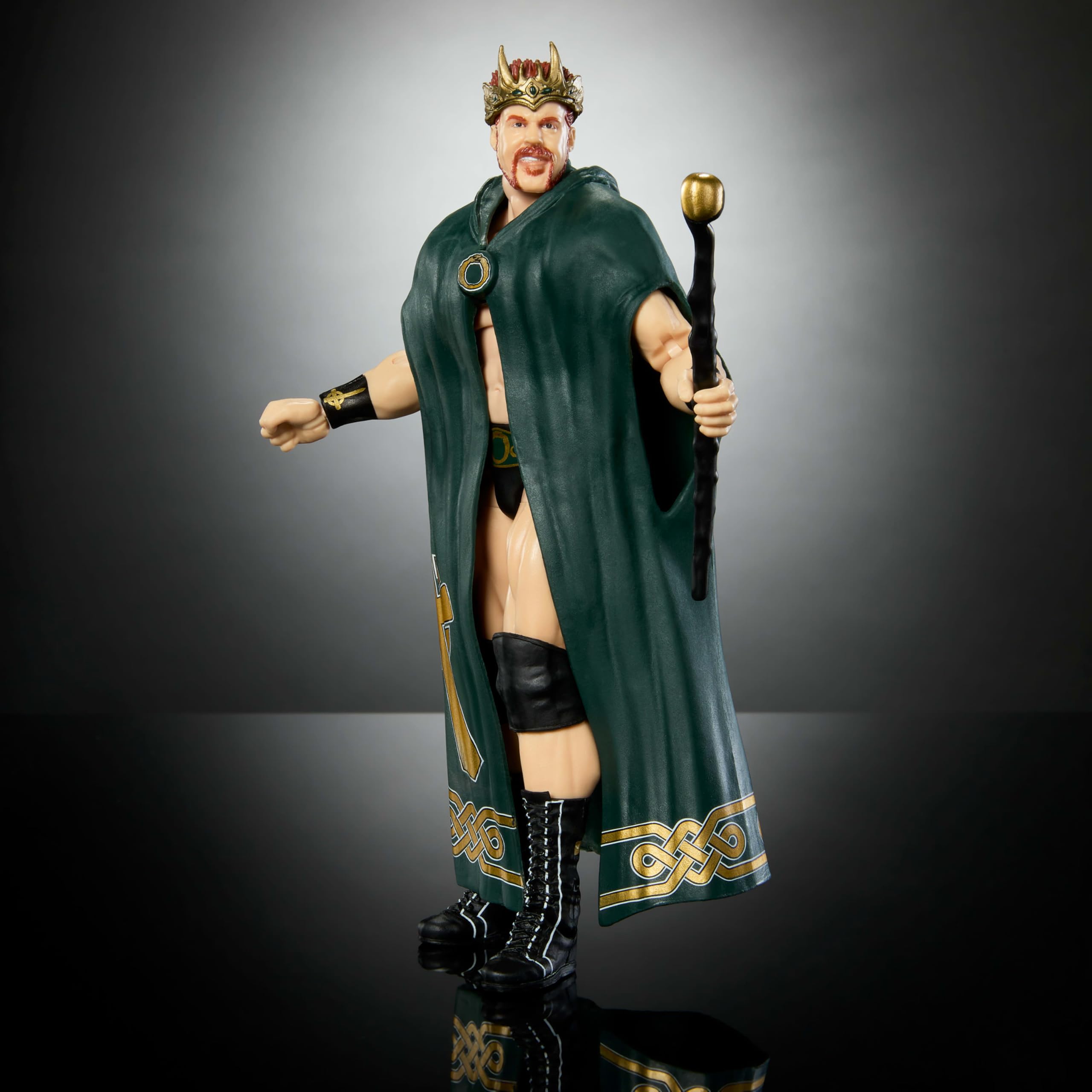 Mattel WWE Elite King Sheamus iconic accessories for authentic ring setups