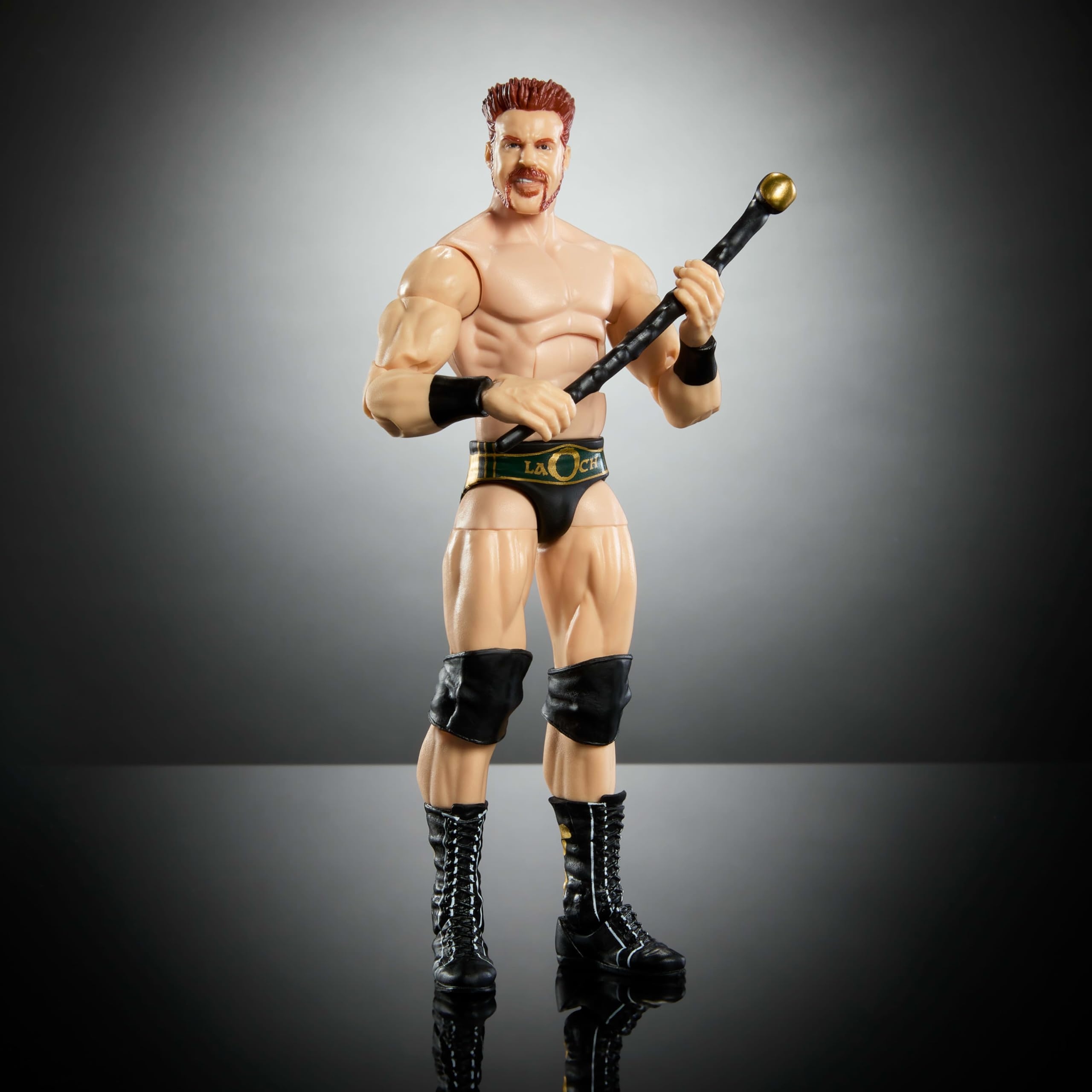 Mattel WWE Elite King Sheamus packaging display for collectors