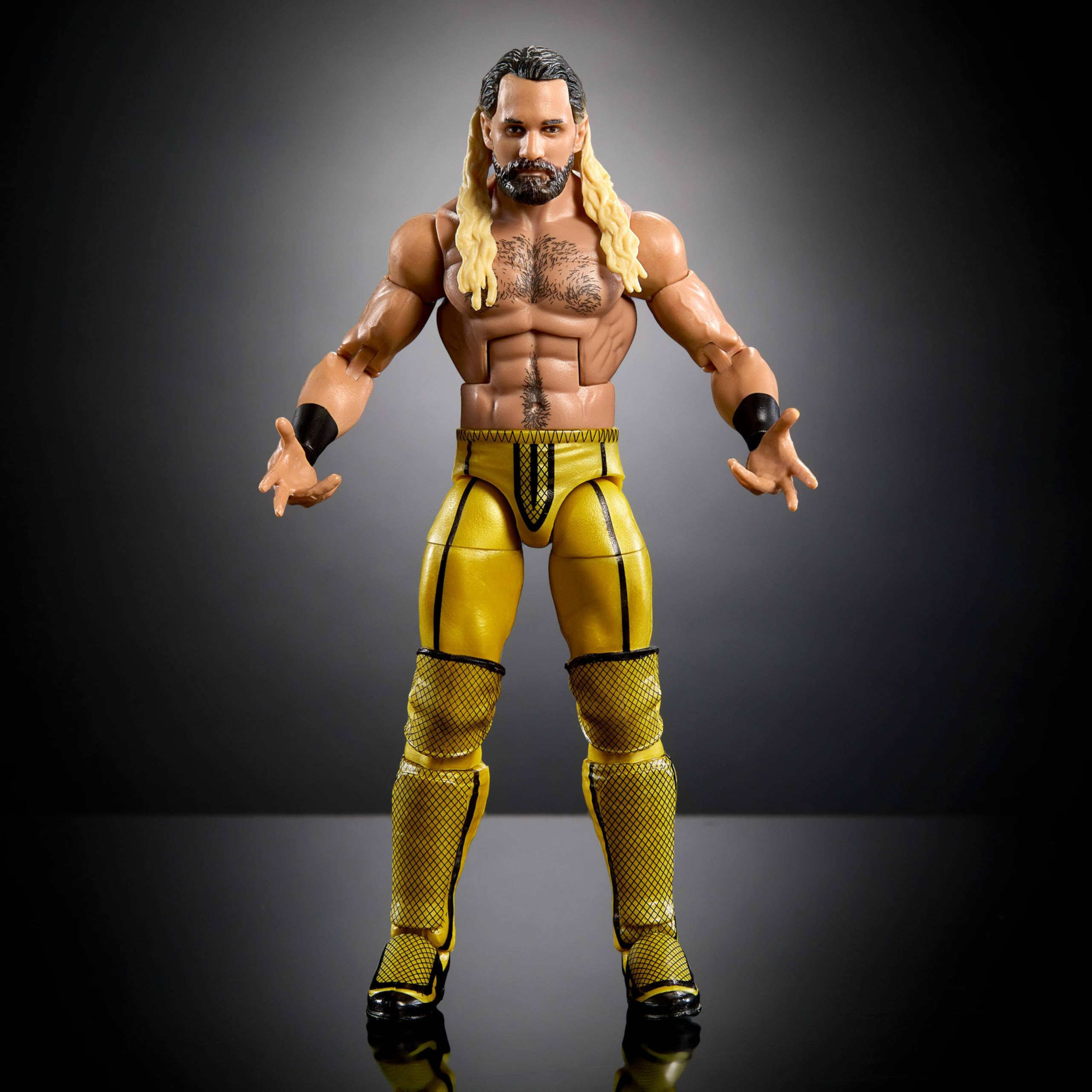 Mattel WWE Elite Rollins accessories included for dramatic entrances