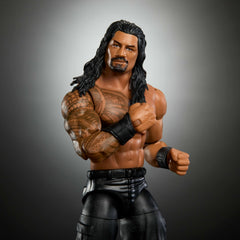 Mattel WWE Elite Roman Reigns swappable hands kit for varied storytelling.